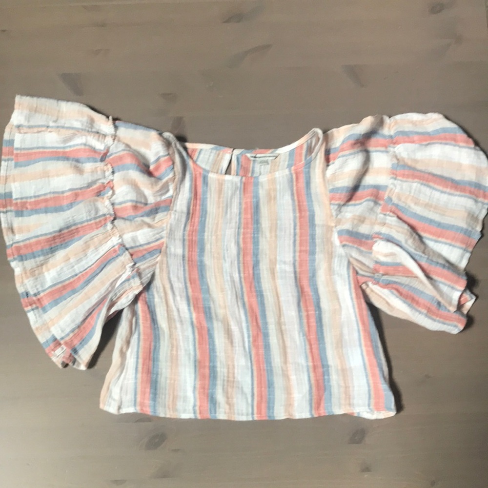 American Eagle Wide Sleeve Blouse Size Small